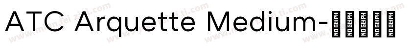 ATC Arquette Medium字体转换